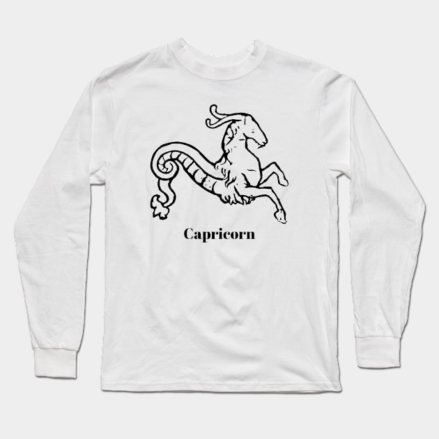 Capricorn Design Long Sleeve T-Shirt by Imagination